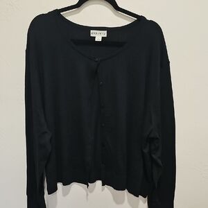 Ava & Viv Women's Classic Black Cardigan